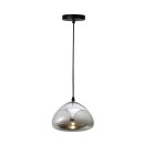 Plafonnier suspension luminaire métal argenté 18x11cm