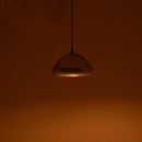 Plafonnier suspension luminaire métal argenté 18x11cm