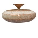 Plafonnier suspension luminaire en sisal 90x43 cm