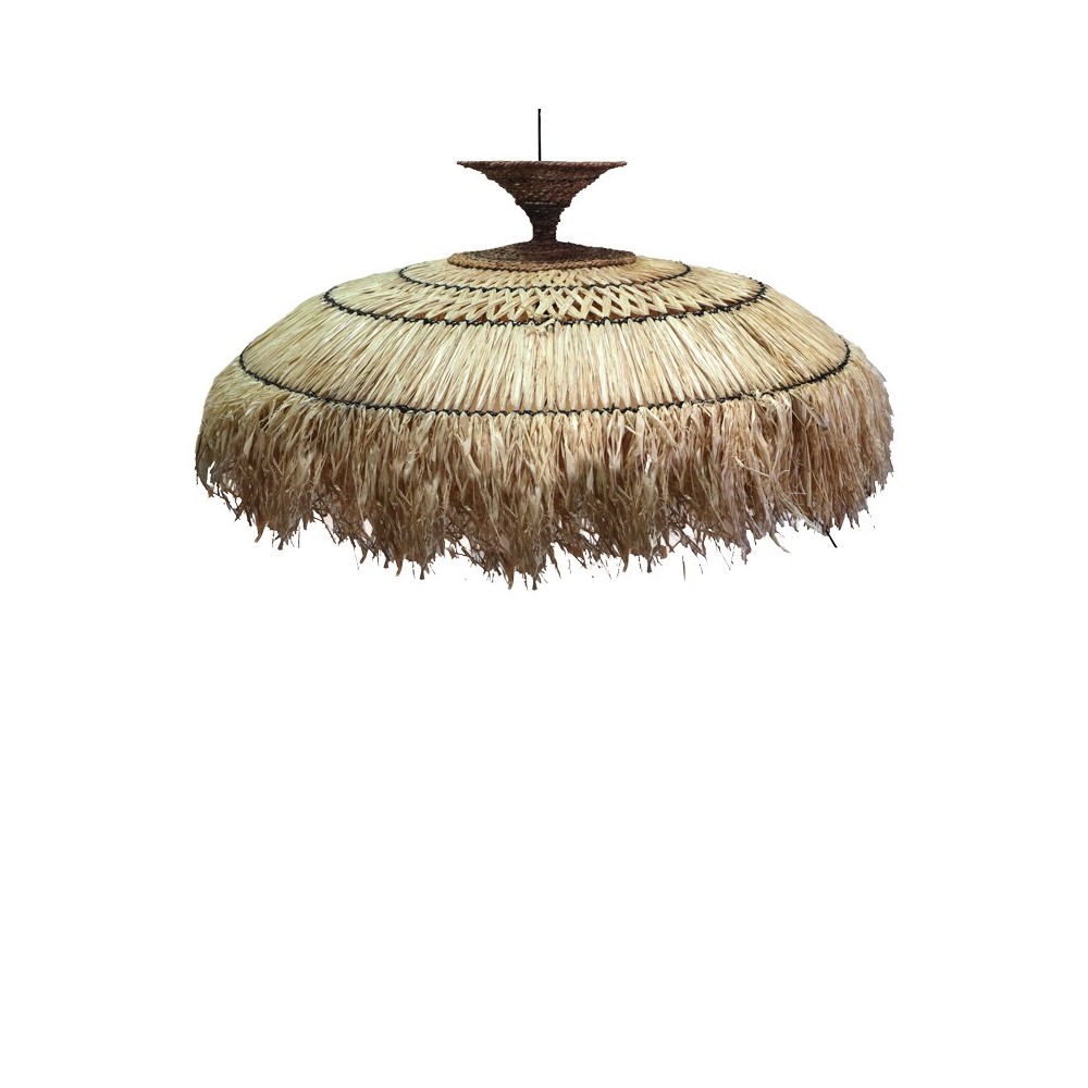 Plafonnier suspension luminaire en sisal 110x55 cm Plafonnier suspension luminaire en sisal 110x55 cm