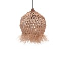 Plafonnier suspension luminaire en sisal 45x55 cm
