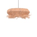 Plafonnier suspension luminaire en bois 65x35 cm