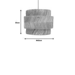Plafonnier suspension luminaire 60x50 cm