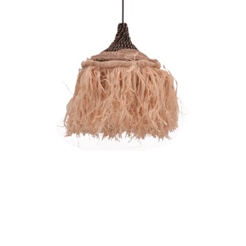Plafonnier suspension luminaire en sisal 32x45 cm
