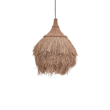 Plafonnier suspension luminaire en jonc de mer 60x60 cm