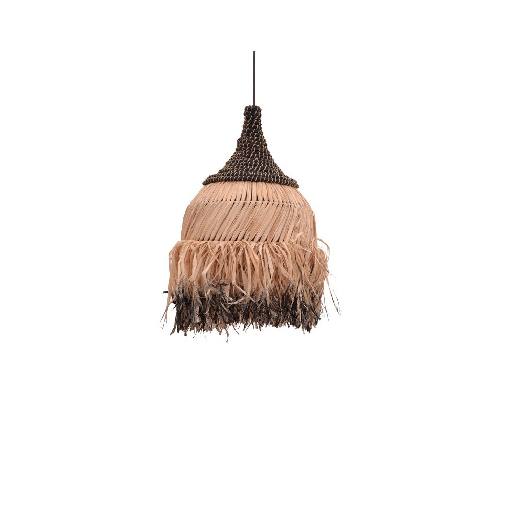 Plafonnier suspension luminaire naturel noir 35x50 cm Plafonnier suspension luminaire naturel noir 35x50 cm