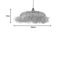 Plafonnier suspension luminaire 60x35cm