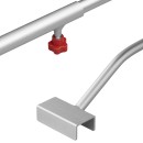 Support de bâche aluminium réglable 108-146 cm pour bâche de remorque