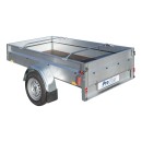 Support de bâche aluminium réglable 108-146 cm pour bâche de remorque