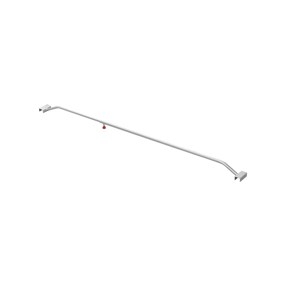 Supports de bâche aluminium réglables 132-204cm pour bâche plate de remorque