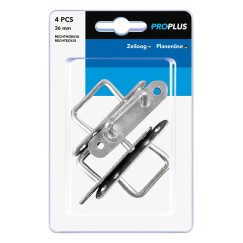 Pontet rectangulaire 36mm 4 pièces dans blister