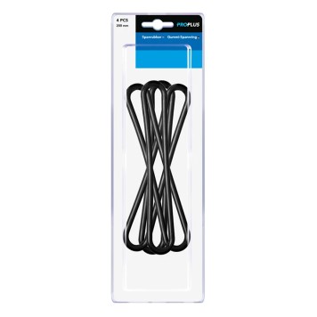 Tendeur en caoutchouc 200mm 4 pièces dans blister