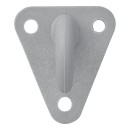 Crochet plastique pour corde 45x39mm 10 pièces dans blister