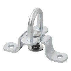 Pontet ronde avec ressort 27mm 4 pièces dans blister