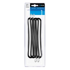 Tendeur en caoutchouc 200mm avec S-crochet 4 pièces dans blister