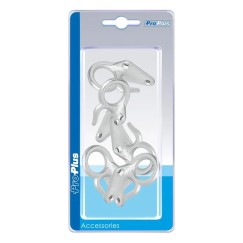 Crochet métal pour corde avec un oeil 70 x 40 mm 5 pièces dans blister