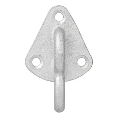 Crochet métal pour corde avec un oeil 70 x 45 mm