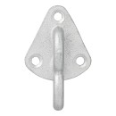 Crochet métal pour corde avec un oeil 70 x 45 mm