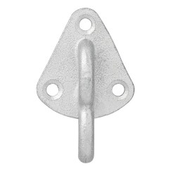 Crochet métal pour corde avec un oeil 70x45mm 5 pièces dans blister