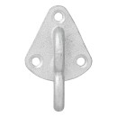 Crochet métal pour corde avec un oeil 70x45mm 5 pièces dans blister