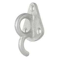 Crochet métal pour corde avec un oeil 70x45mm 5 pièces dans blister
