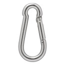 Mousqueton inox 6x60mm 2 pièces dans blister