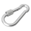 Mousqueton métal 6x60mm avec bouchon à vis verrouillage