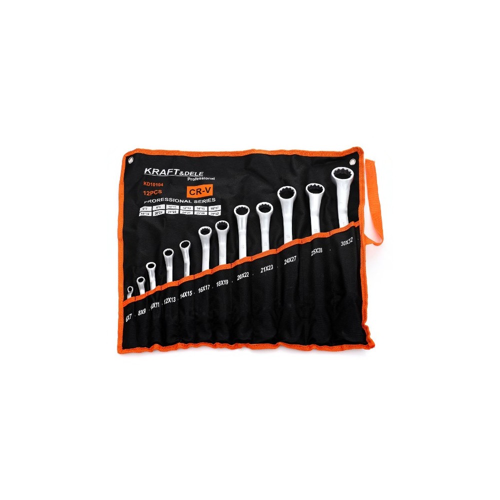 Klucze Oczkowe Gięte 12el 6-32mm KD10104