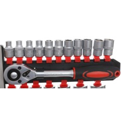 Komplet Nasadek z Grzechotką 1/2" KD10108  19cz.