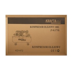 Kompresor olejowy 100L 230V KD1472 +Separator!
