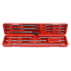 Zestaw 9 wierteł S4 + 3 dłuta SDS+ KD10206