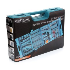 Wiertła, bity, nasadki Zestaw 217 el. KD990