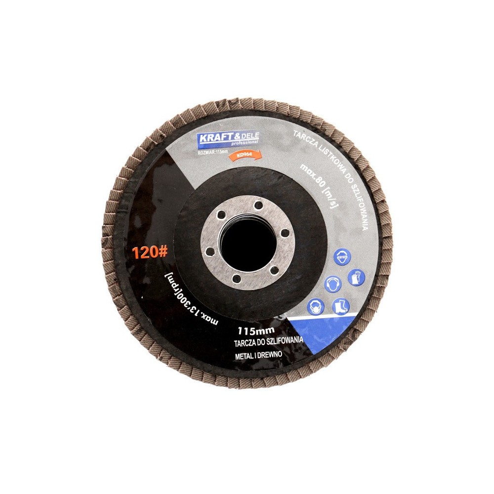Komplet tarcz  listkowych 10szt.  115mm P40 KD960