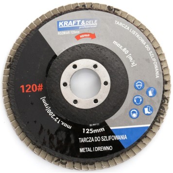 Komplet tarcz listkowych 10szt. 125mm P100 KD968