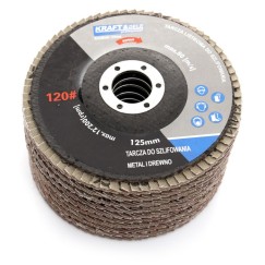 Komplet tarcz listkowych 10szt. 125mm P100 KD968