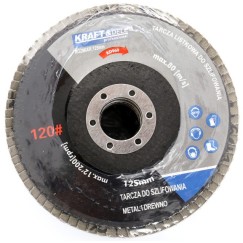 Komplet tarcz listkowych 10szt. 125mm P100 KD968
