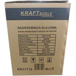 Nagrzewnica olejowa 60W termostat KD11712
