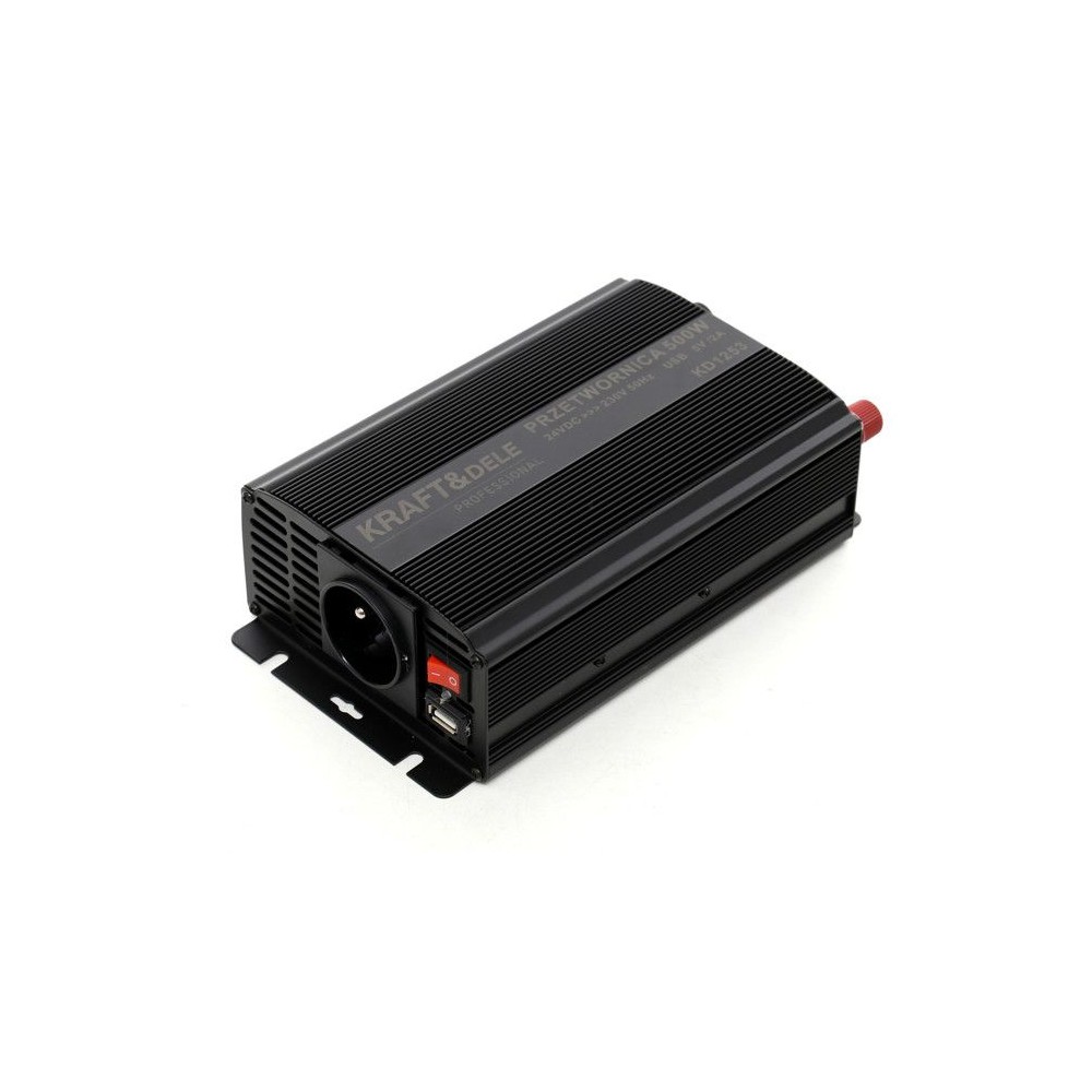 Przetwornica samochodowa 500W 12V - 230V KD1252