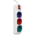Przedłużacz 3m 3gniazda KD4006