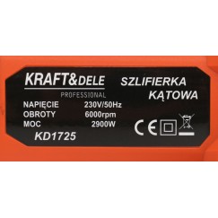 SZLIFIERKA KĄTOWA 2900W KD1725