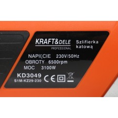 SZLIFIERKA KĄTOWA 3100W KD3049
