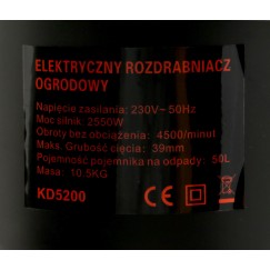 ROZDRABNIACZ ELEKTRYCZNY 2550W KD5200
