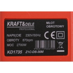 MŁOT UDAROWY 2700W KD1735