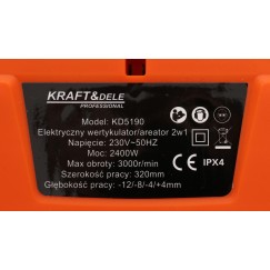 Aerator/wertykulator 3W1 2400W 32cm KD5190 elektryczny