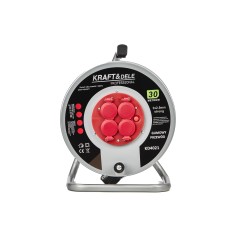 PRZEDŁUŻACZ OGRODOWY BĘBNOWY 3x2.5mm 30M KD4021