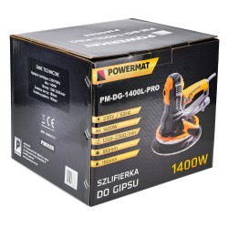 Ponceuse à plâtre  1400W + LED + SAC