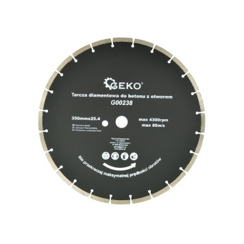 Tarcza diamentowa do betonu 350mmx25,4mm z dodatk. otworem (10)