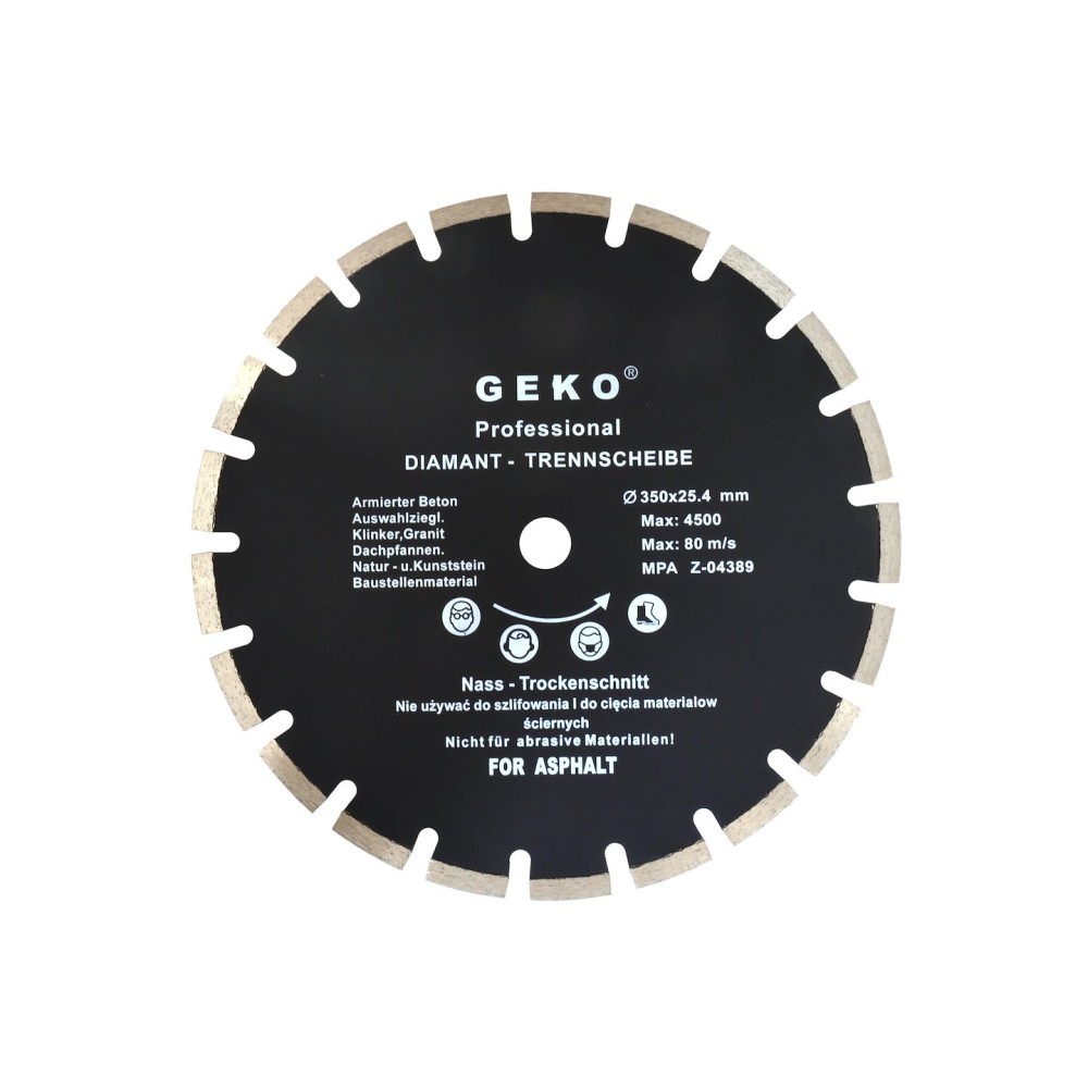 Tarcza diam.350x25,4mm asfalt GEKO (10)