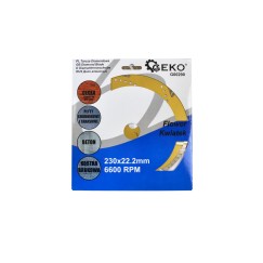 Tarcza diamentowa 230mm "flower" GEKO (25/40)