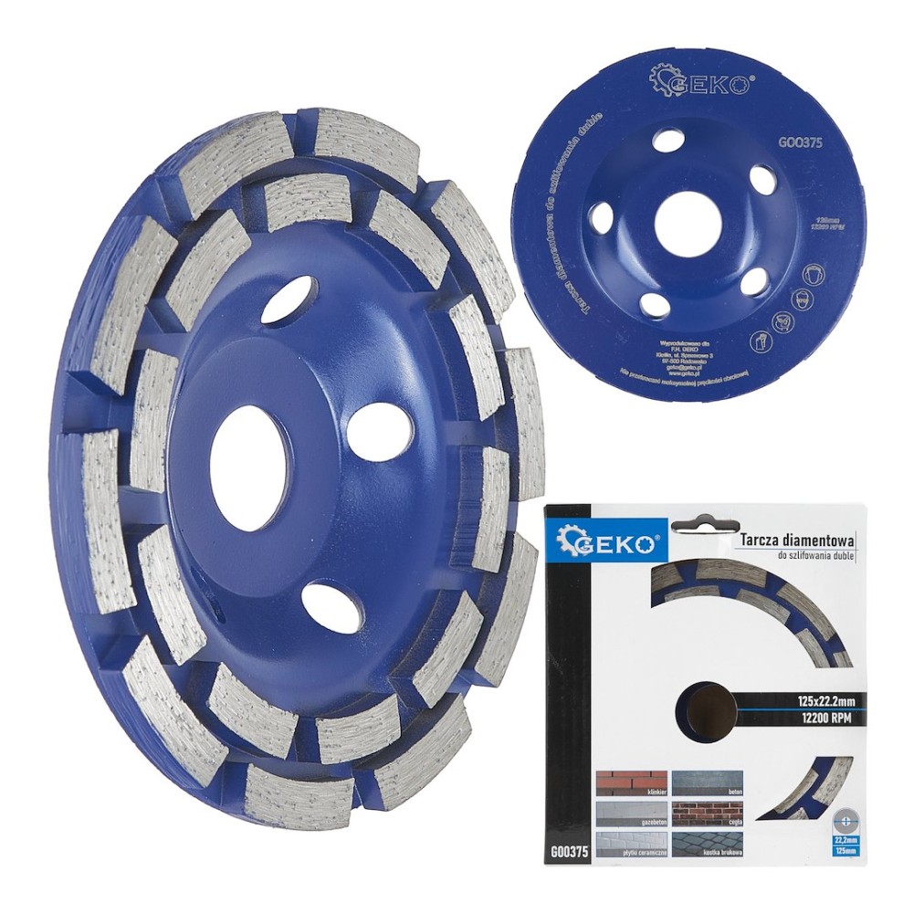 Tarcza diam. do szlif.125mm duble GEKO(20)
